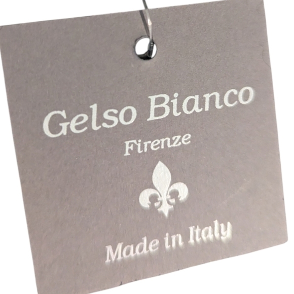 Gelso Bianco gray knit Faux Fur pom pom hat Wool/ alpaca Blend Made In Italy NWT - Picture 3 of 6